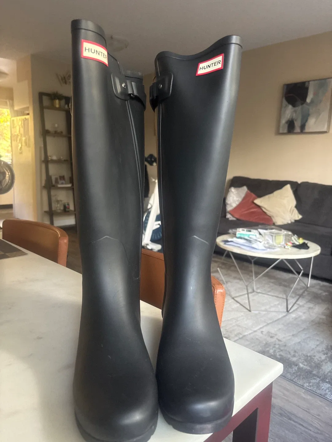 Hunter Rain Boots - Black Size 8