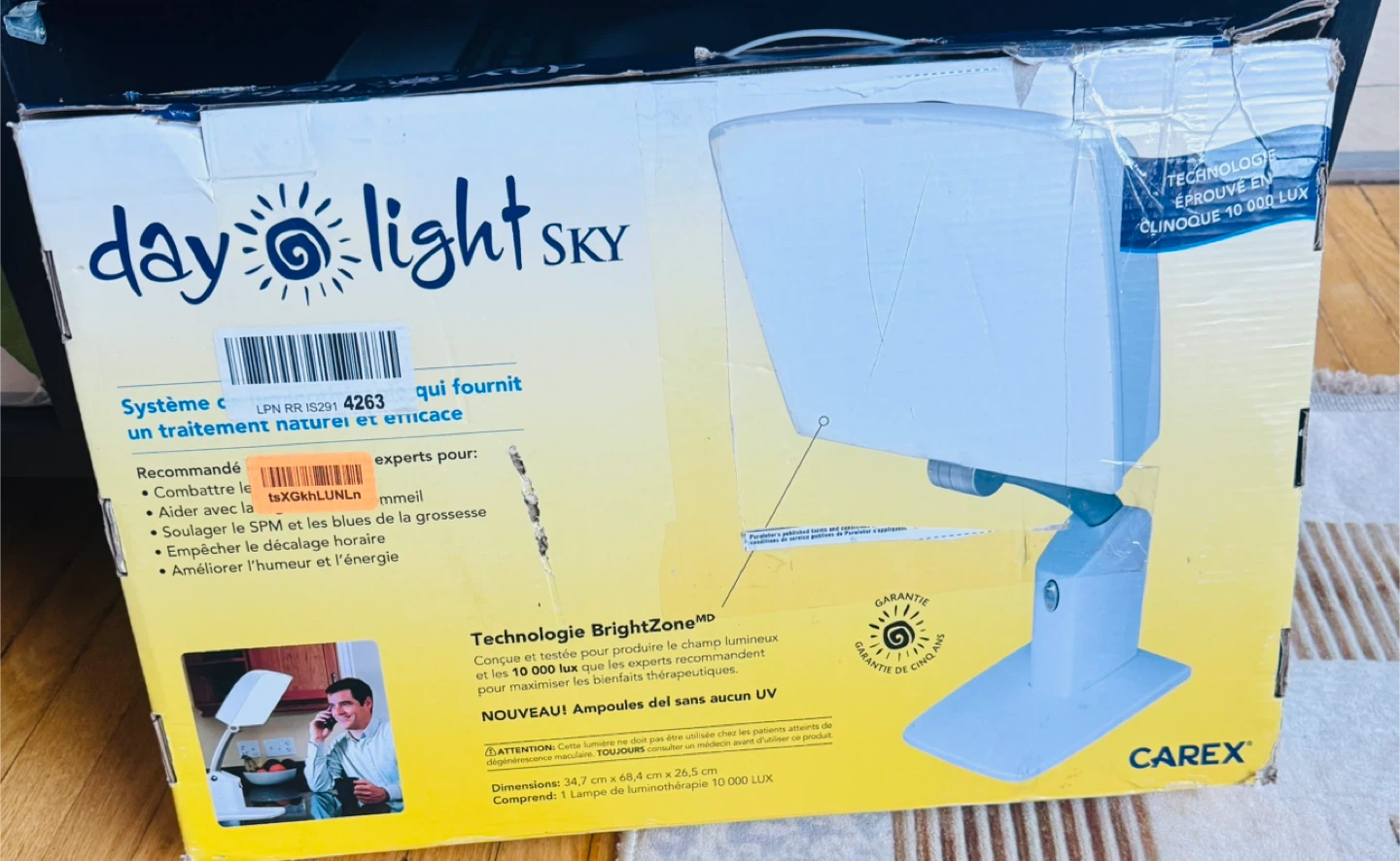 Carex Day-Light Sky 10,000 LUX Light Therapy Lamp