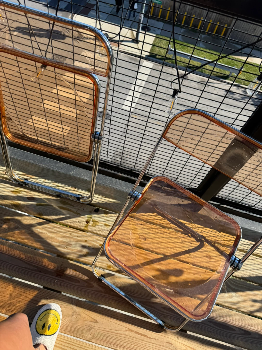 Folding Chair - Transparent Orange - photo 2