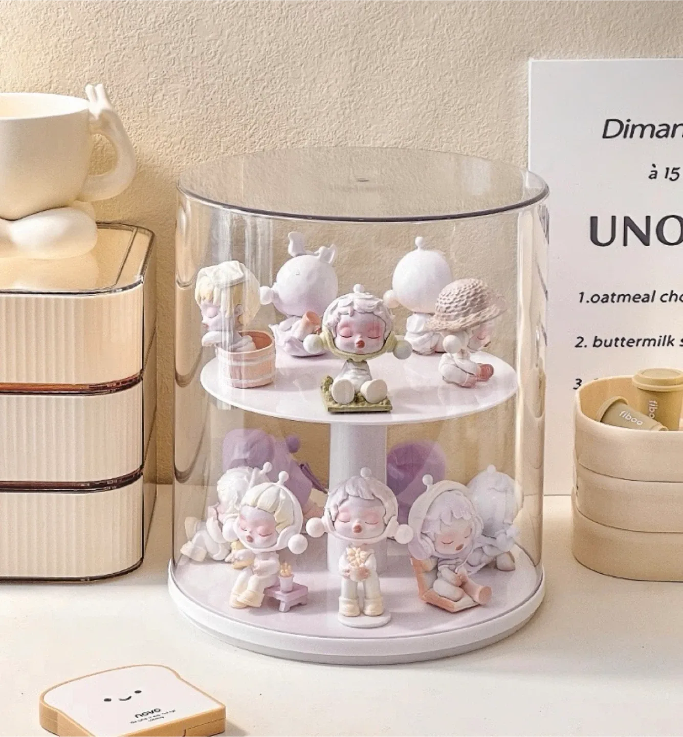 Acrylic Display Case with Two Tier Stand image indicator(3)