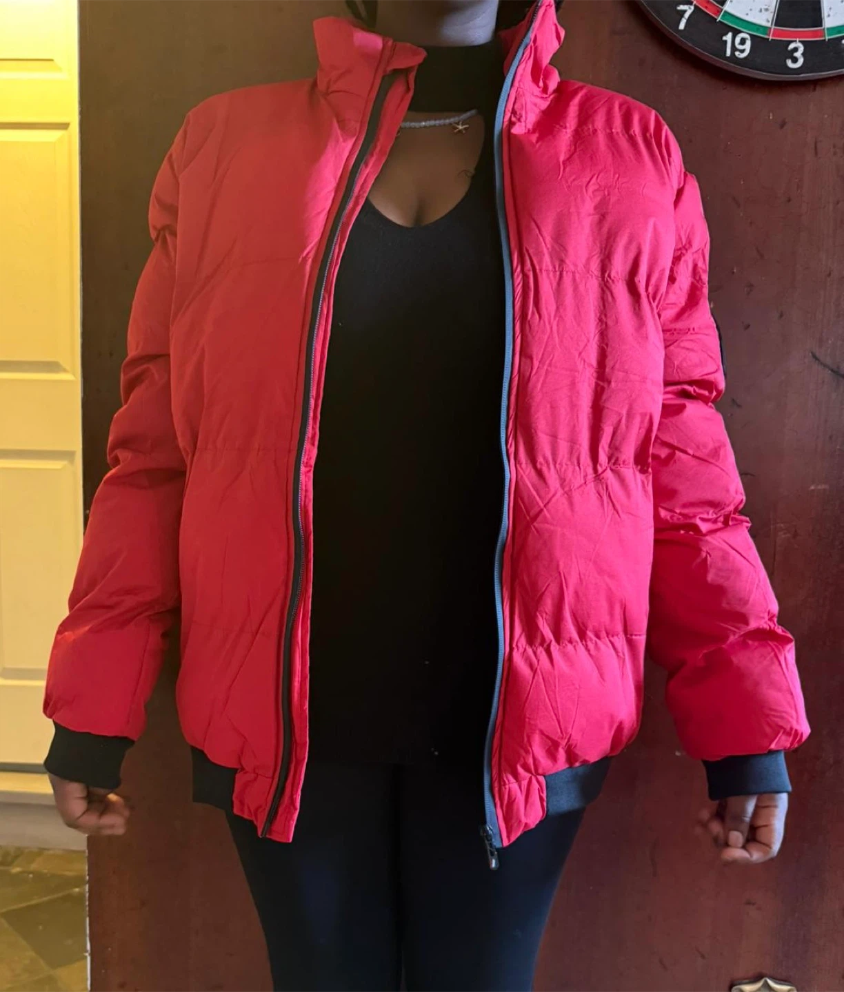 Women Red Puffer Jacket - photo 5
