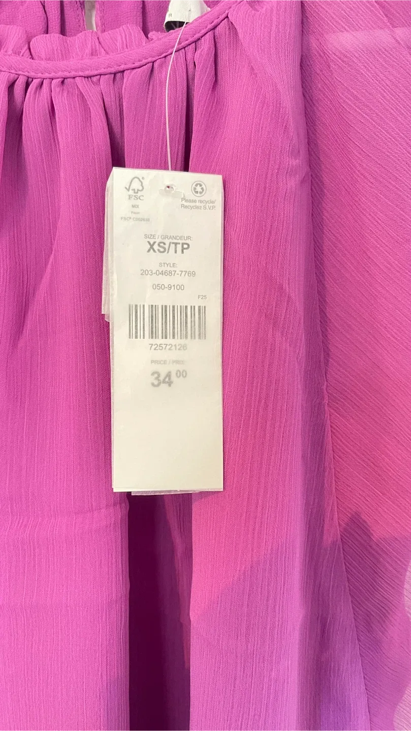 Suzy Shier Purple Blouse - Size XS/TP image indicator(3)