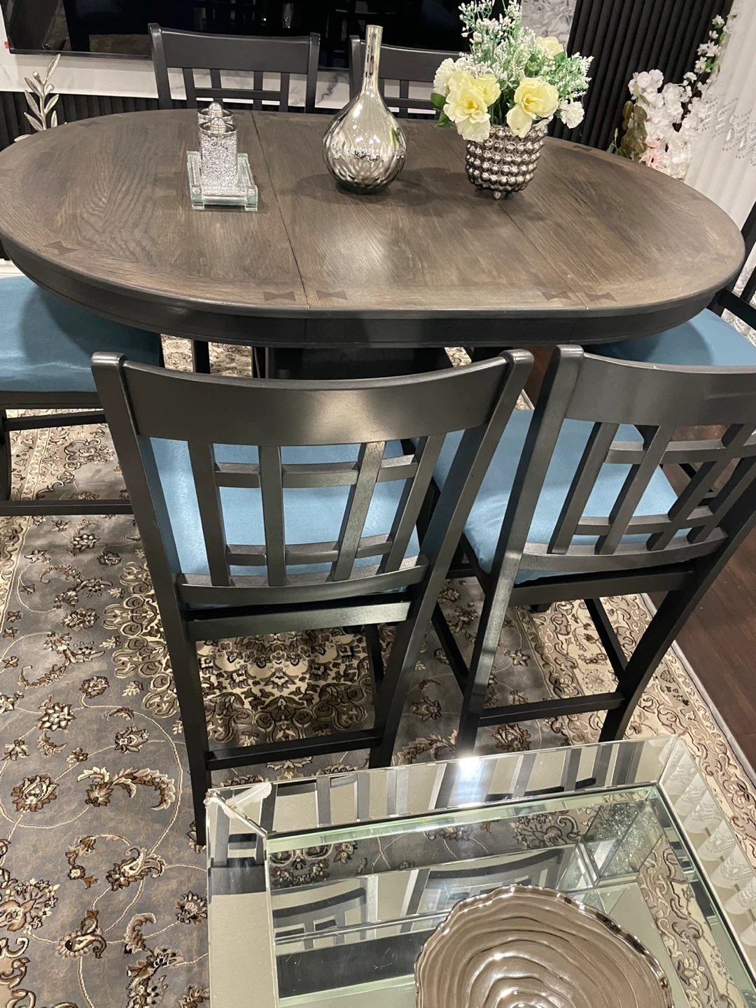 Counter Height Dining Set with 6 Chairs - photo 4