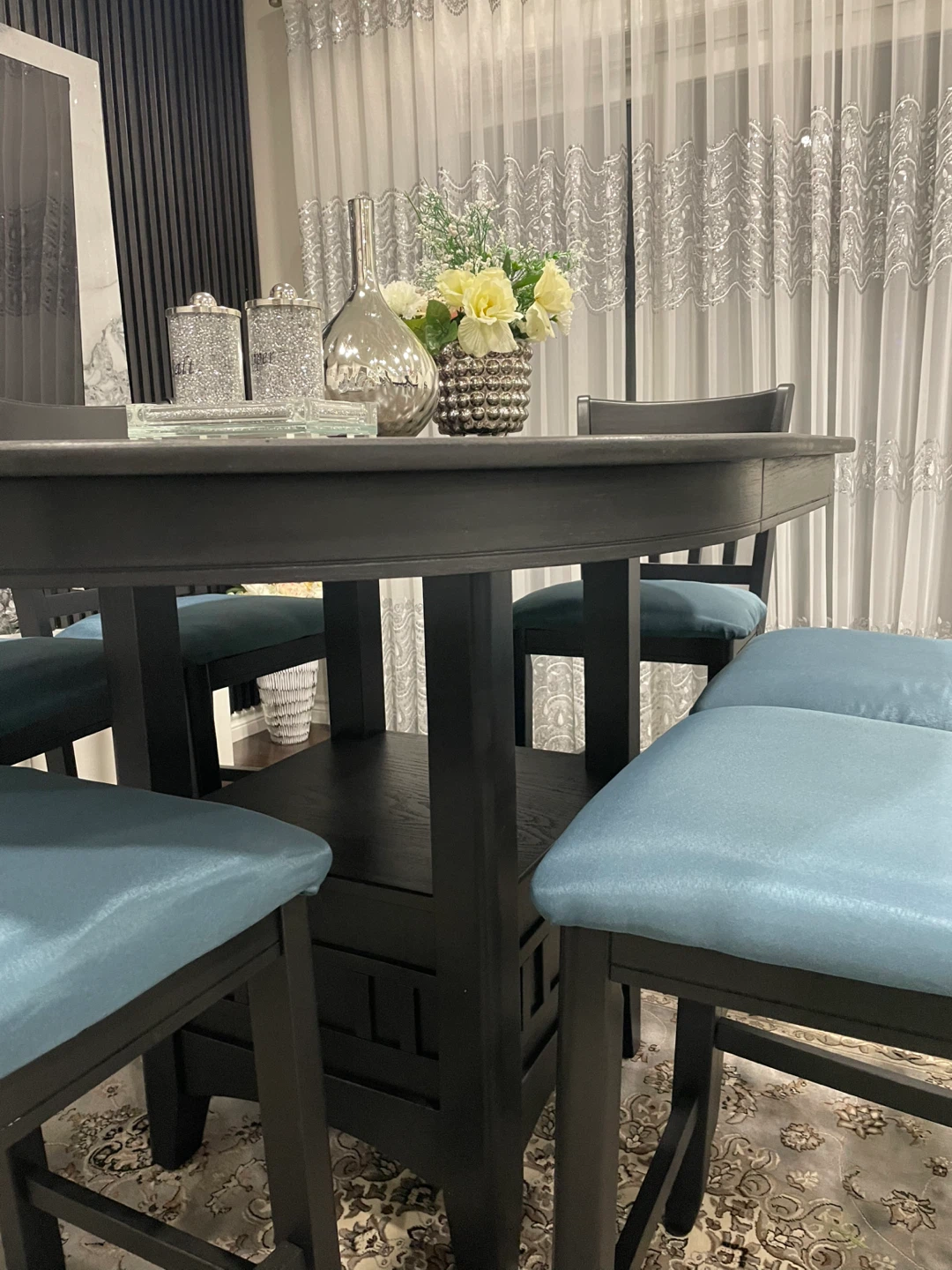Counter Height Dining Set with 6 Chairs - photo 2