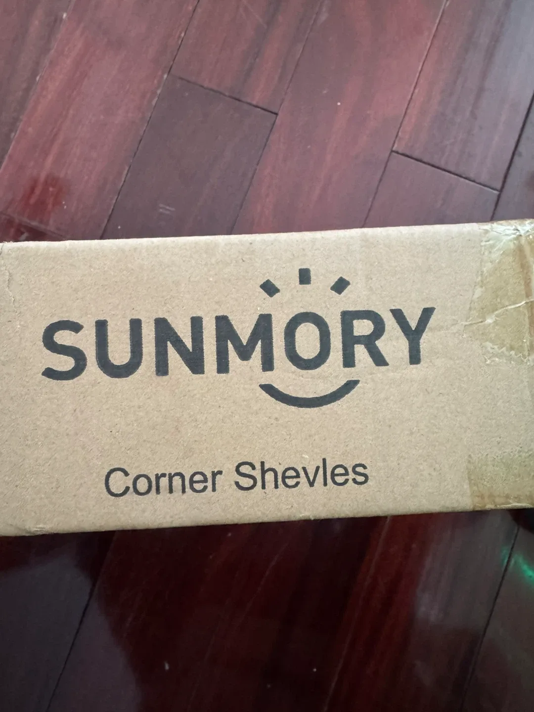 SUNMORY 5-Tier Rustic Brown Corner Shelf image indicator(2)