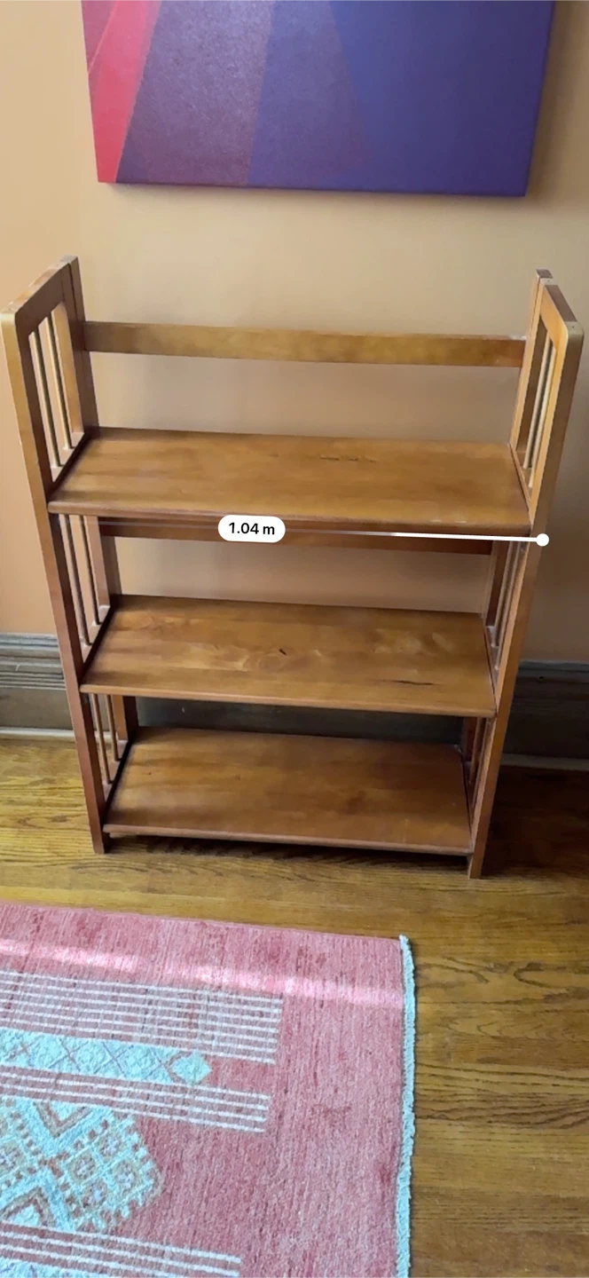 Wooden 3-Shelf Bookcase - photo 3