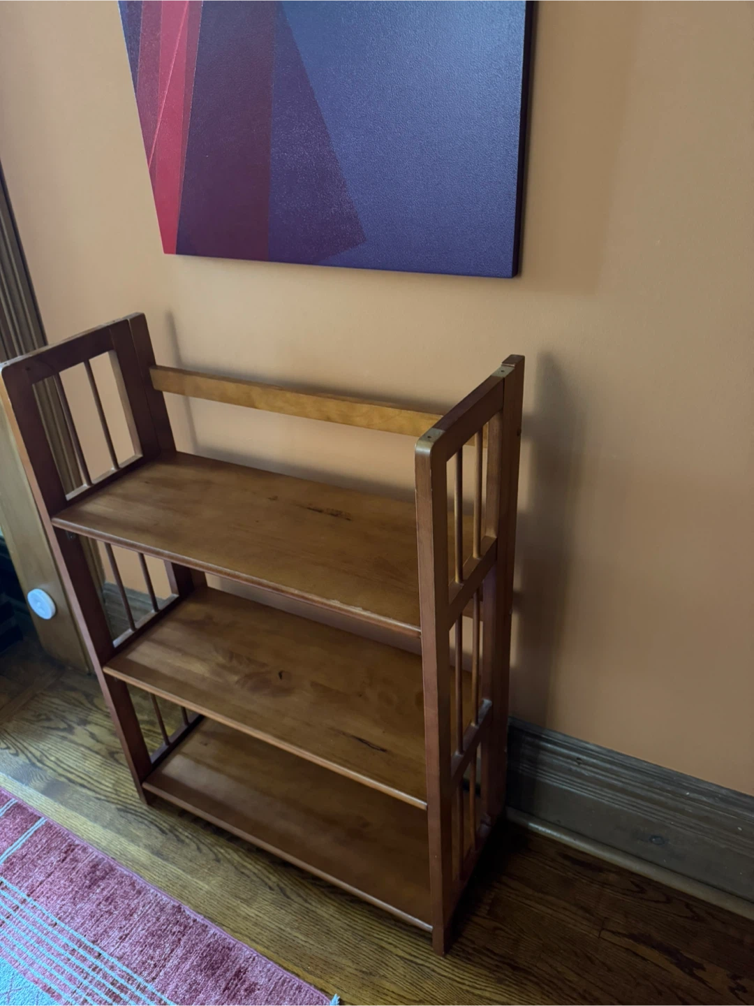 Wooden 3-Shelf Bookcase