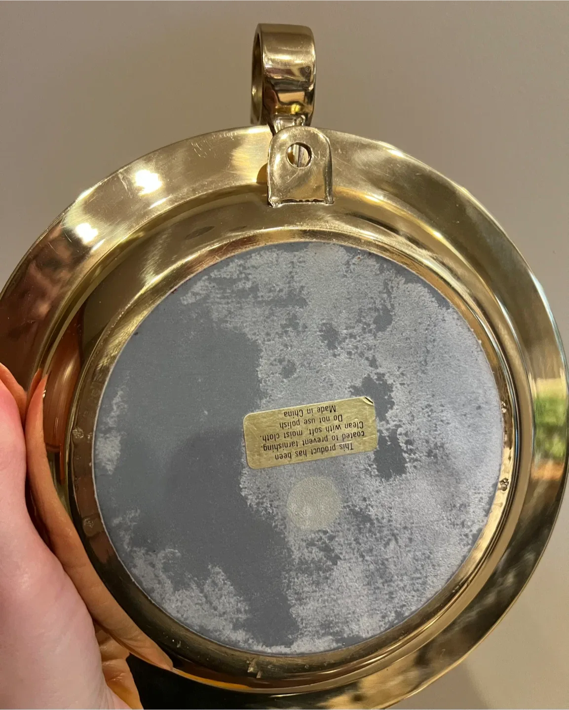 Vintage Brass Gimbal Wall/Tabletop Candle Holder image indicator(5)