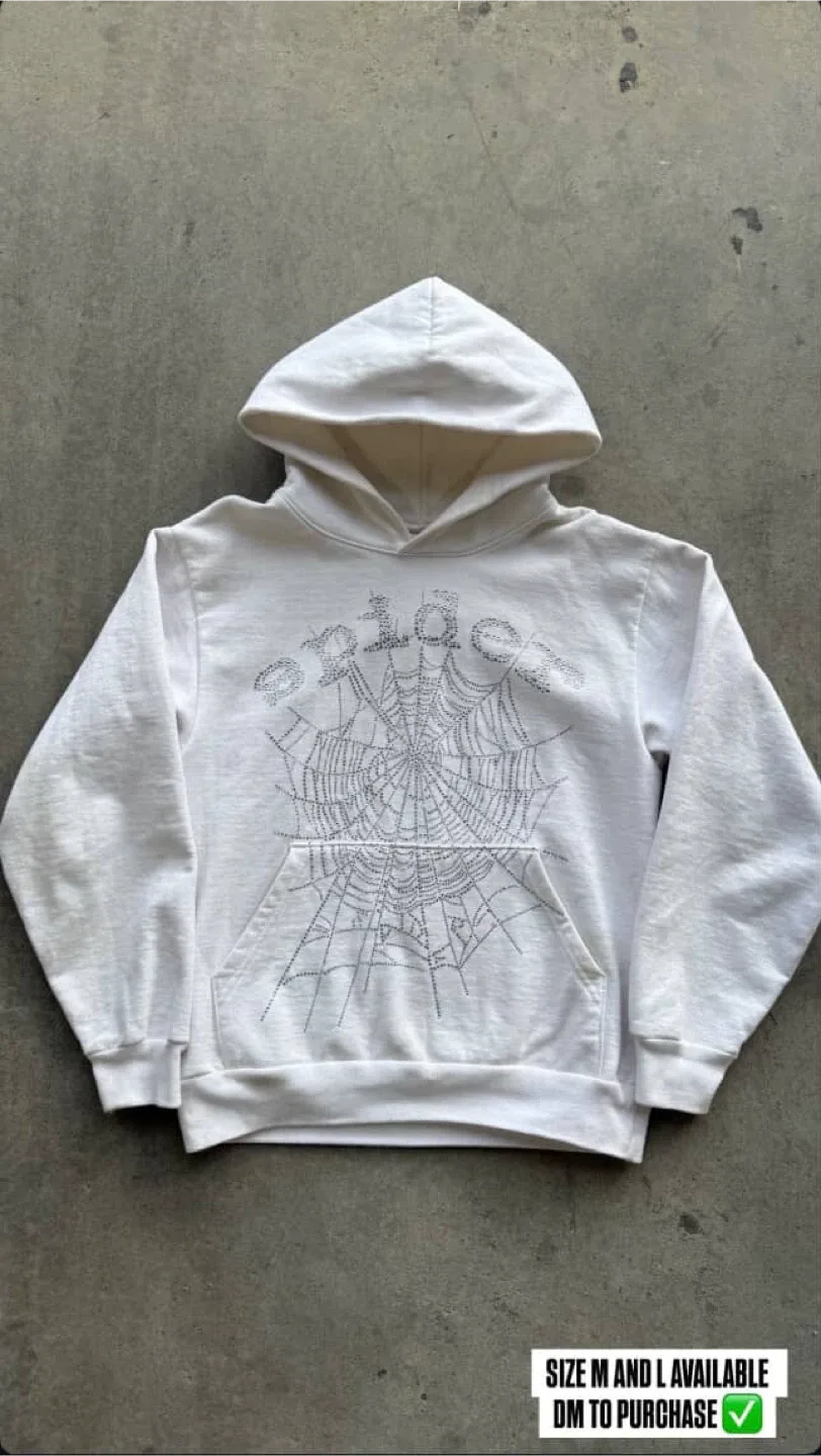Sp5der White Hoodie thumbnail
