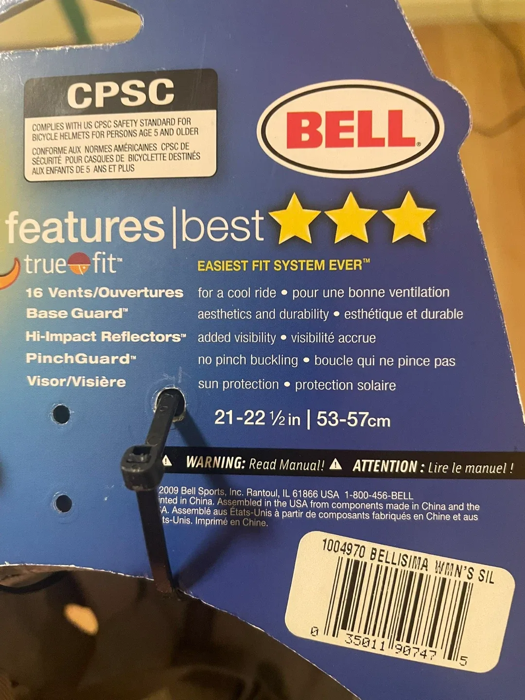 Brand New - Bell Bellisima Women's Bike Helmet Gray w/ Visor image indicator(4)