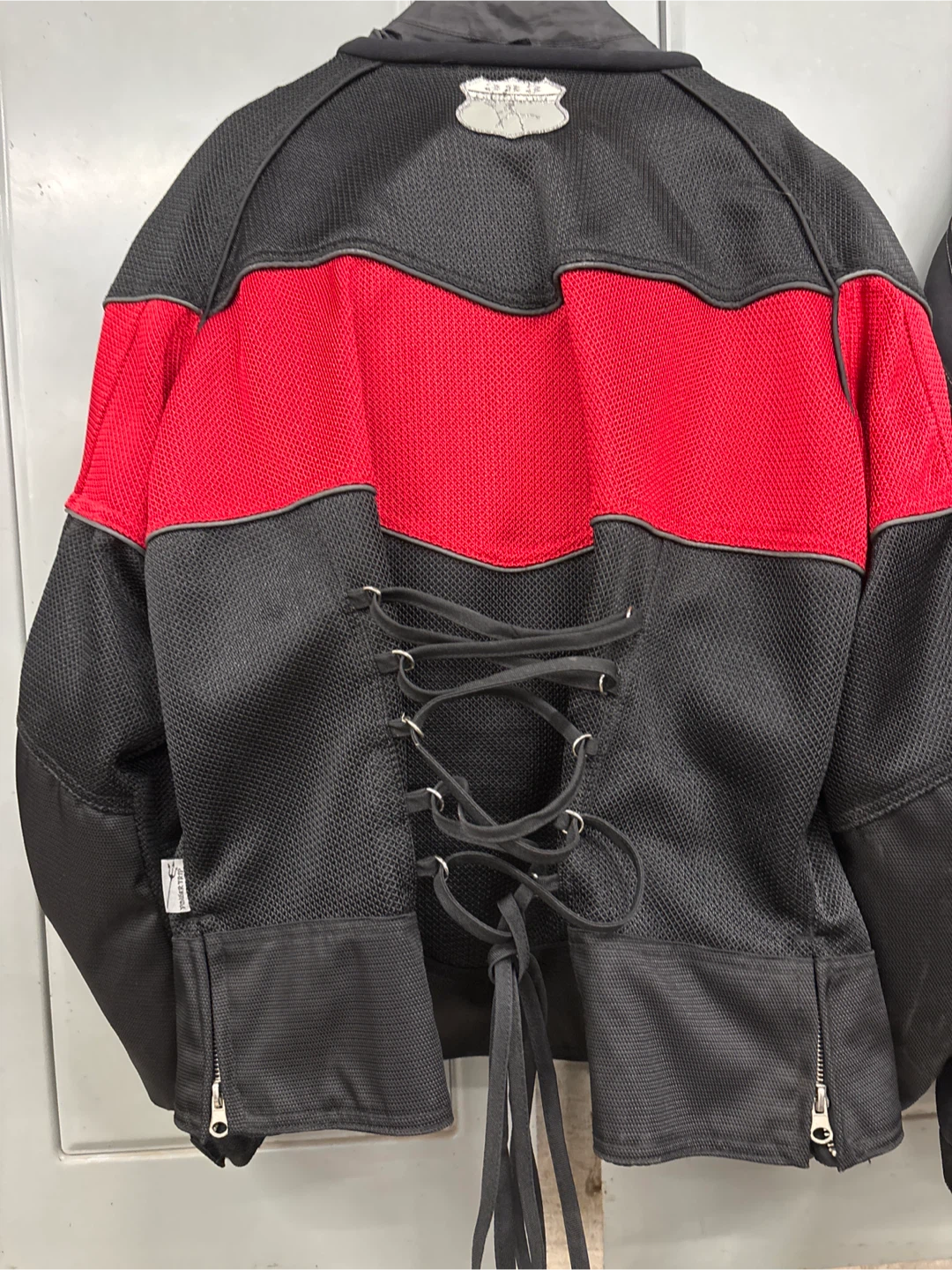Power Trip Motorcycle Jacket, Black & Red - photo 3