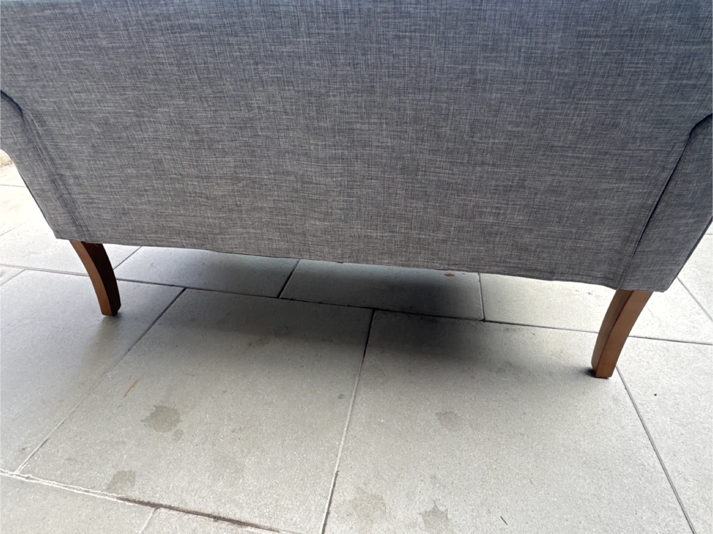 Grey Loveseat Sofa - Button Tufted - photo 3