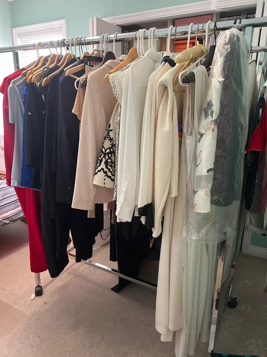 Assorted Women's Clothing on Rack