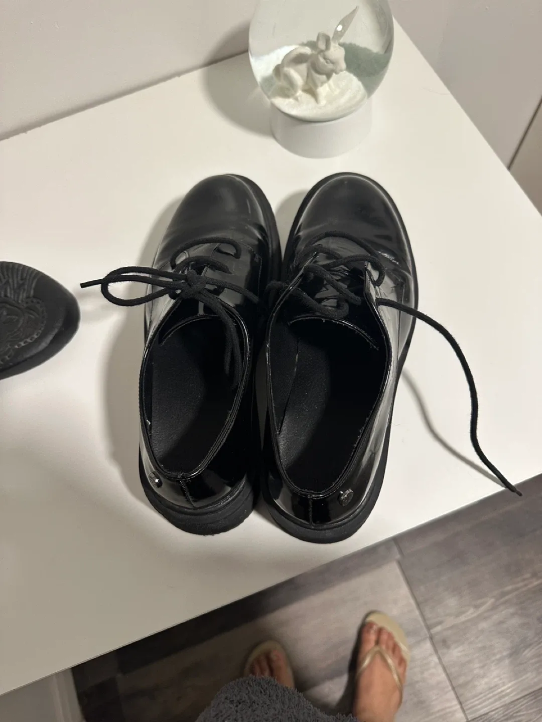 Black Platform Lace-Up Shoes image indicator(4)