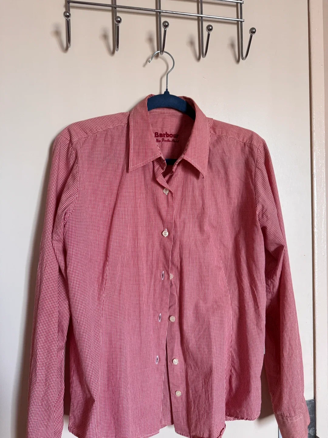 Barbour Ladies Shirt XL Red Gingham
