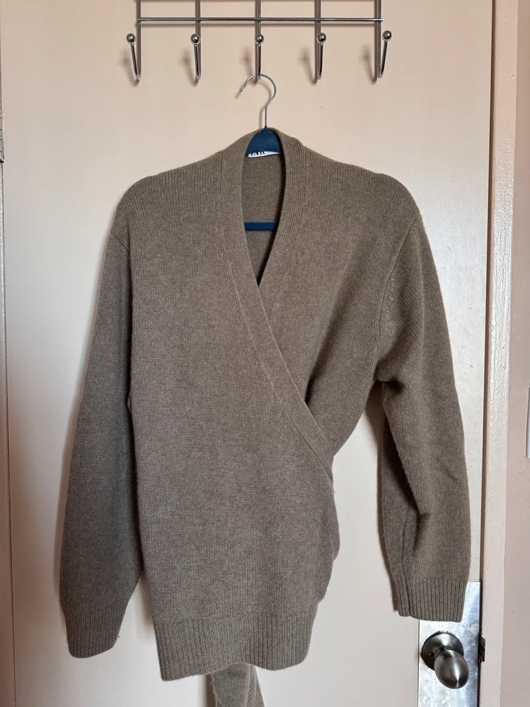 Zara Cashmere Blend Wrap Cardigan - Size M-L