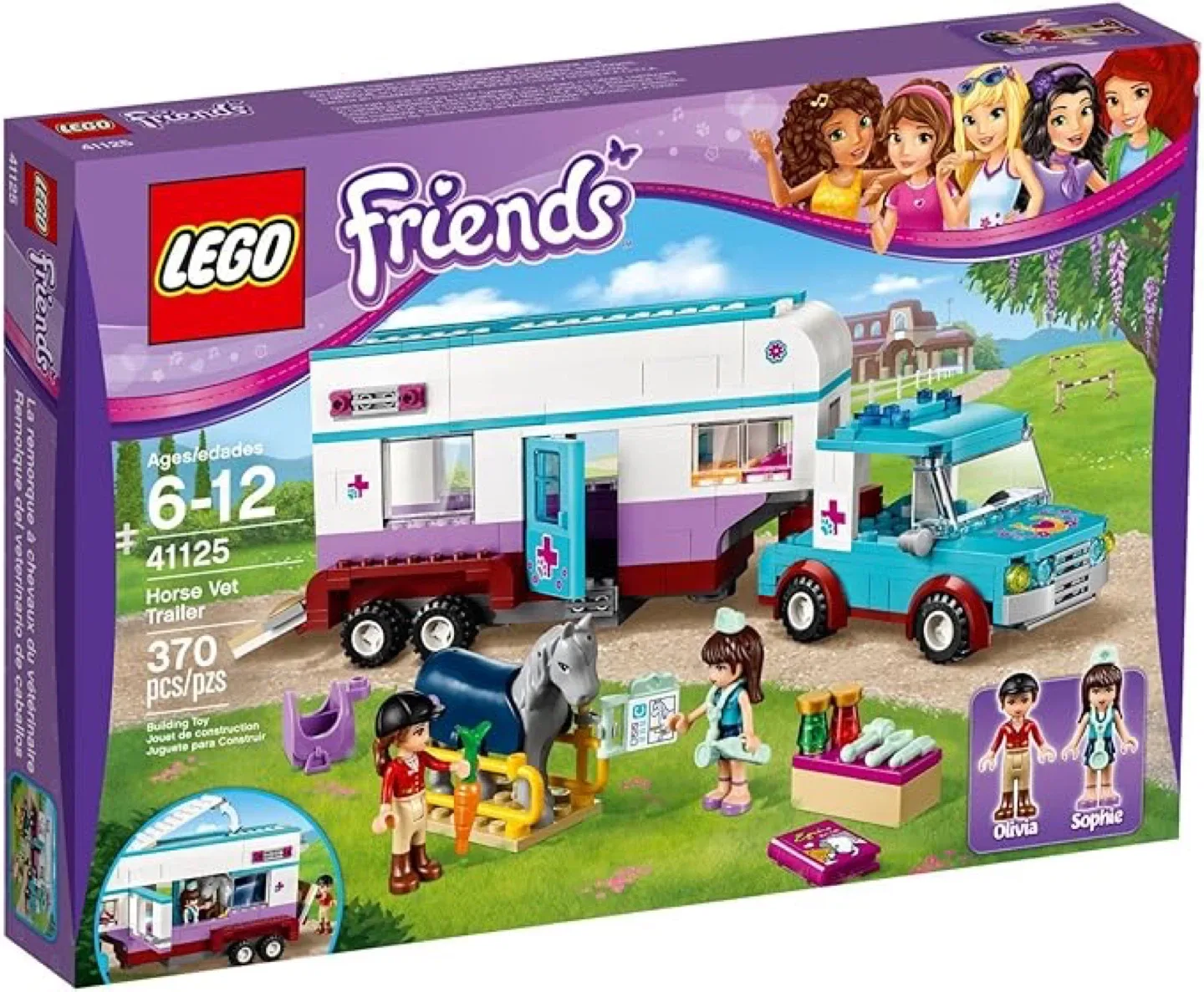 LEGO Friends Horse Vet Trailer 41125 (Ages 6-12)