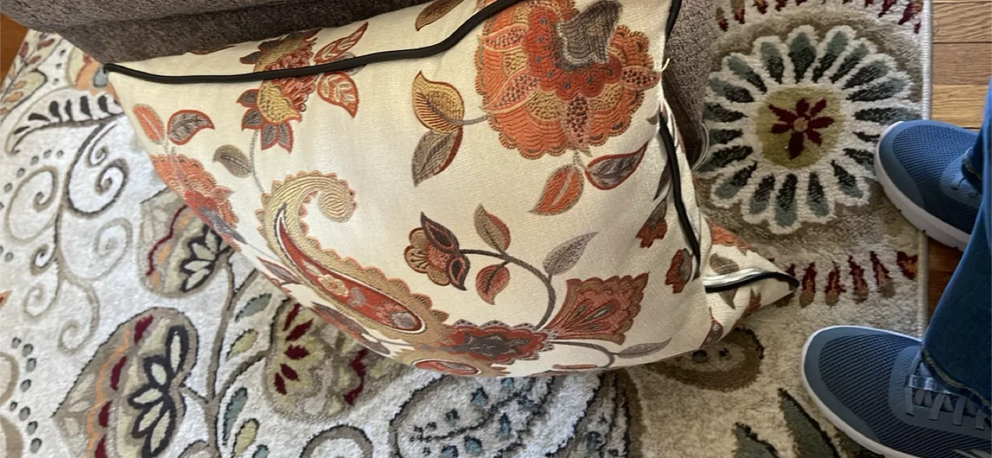 Floral Paisley Throw Pillow image indicator(2)