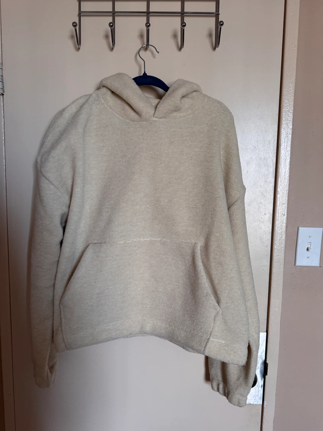 ZARA Cream Hoodie - Size L
