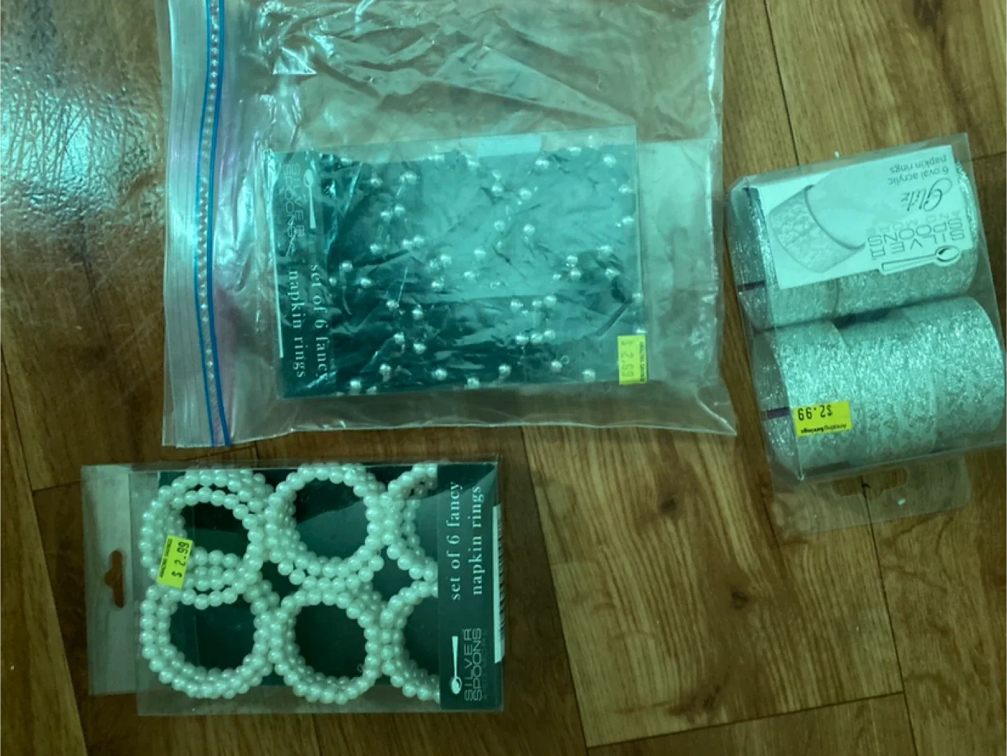 Silver Spoons Napkin Rings (Set of 6)