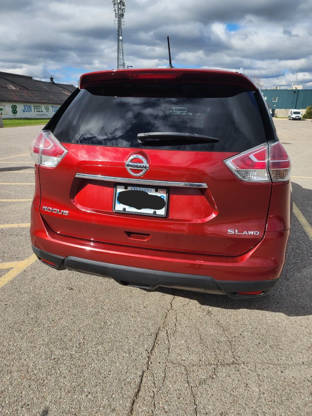 Red Nissan Rogue AWD SUV image indicator(3)