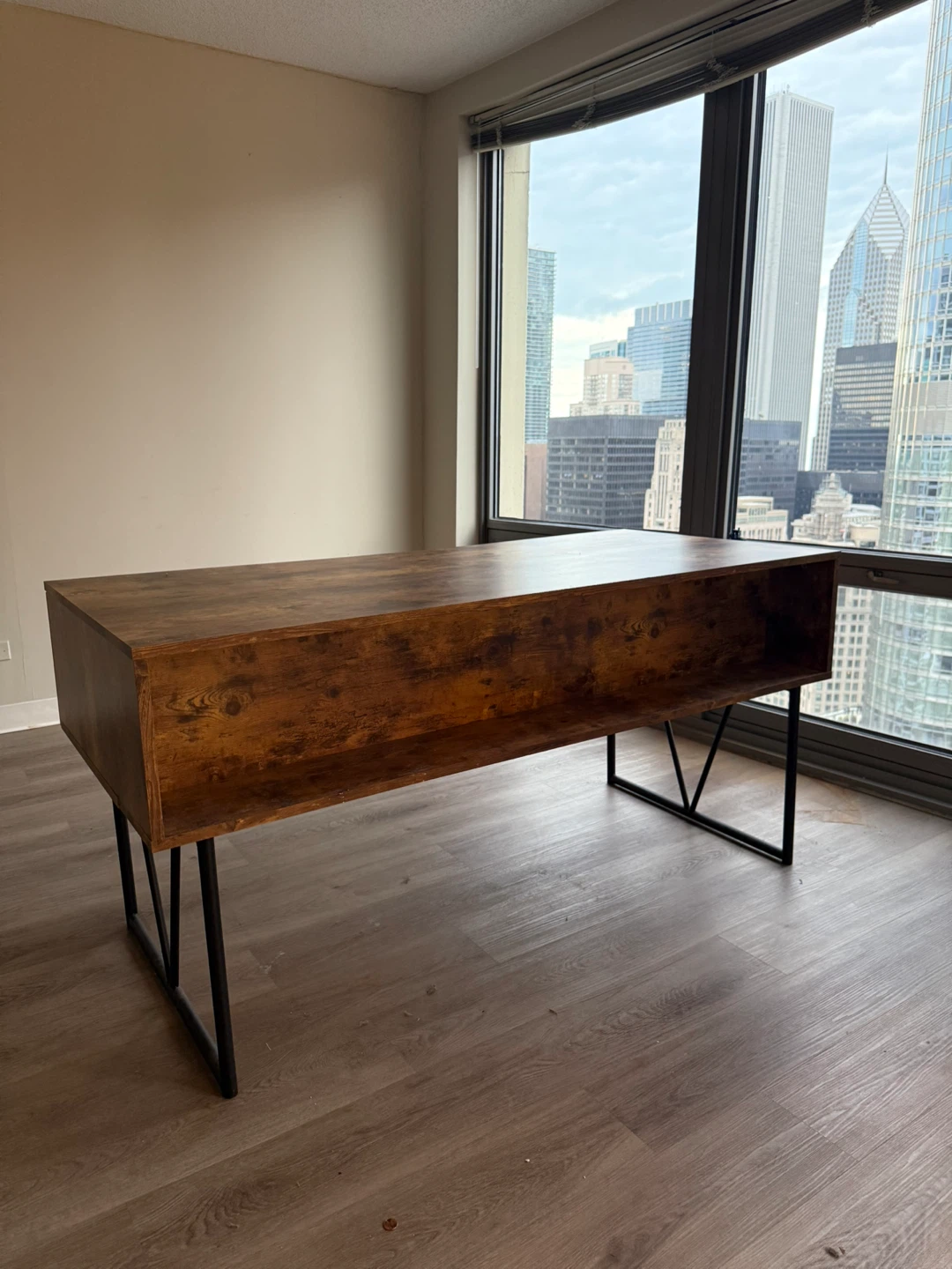 Mid Century Style  Hardwood Desk - FREE Chair - MUST GO TODAY! - photo 2