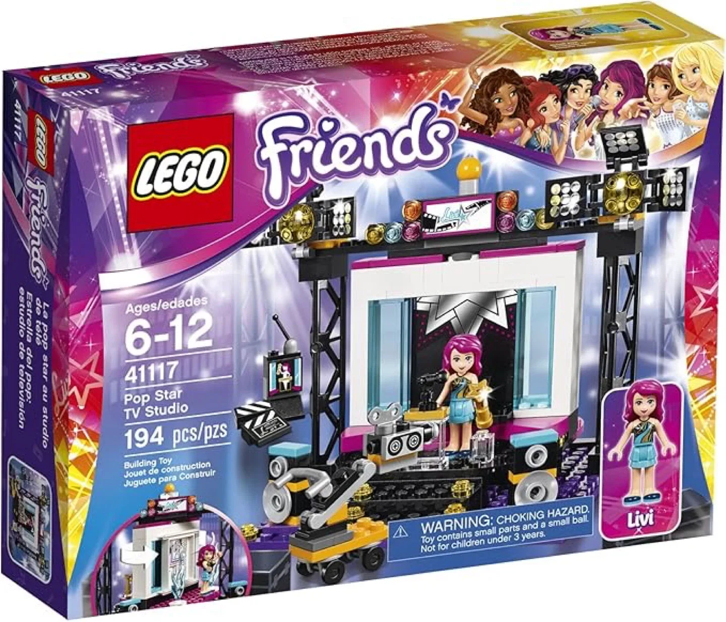 LEGO Friends 41117 Pop Star TV Studio (Ages 6-12)
