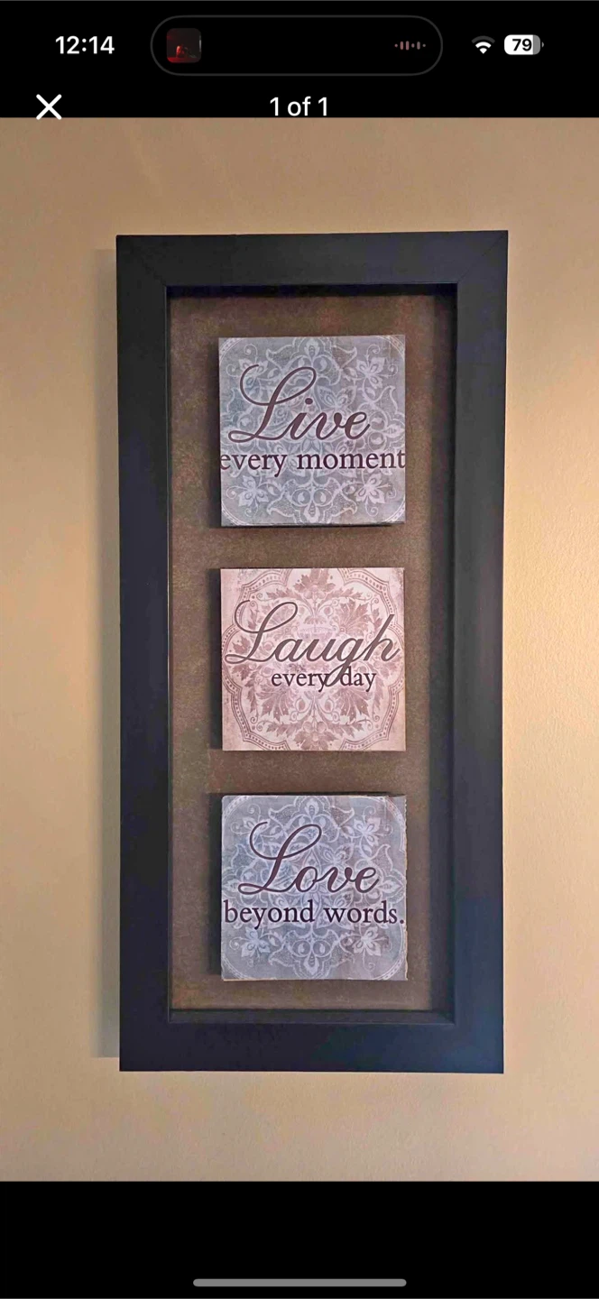 Framed Wall Art - Live, Laugh, Love