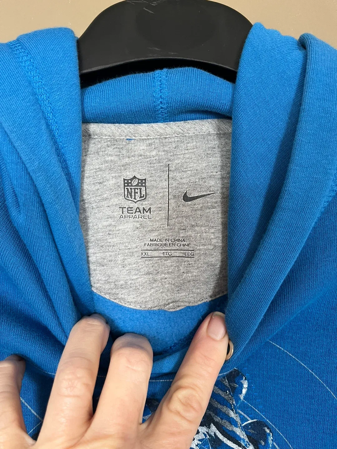 Nike NFL Detroit Lions Hoodie XXL image indicator(3)