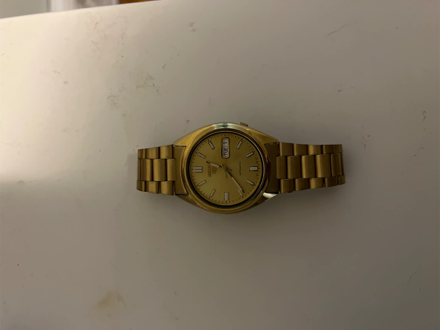 Seiko 5 Automatic Gold Watch