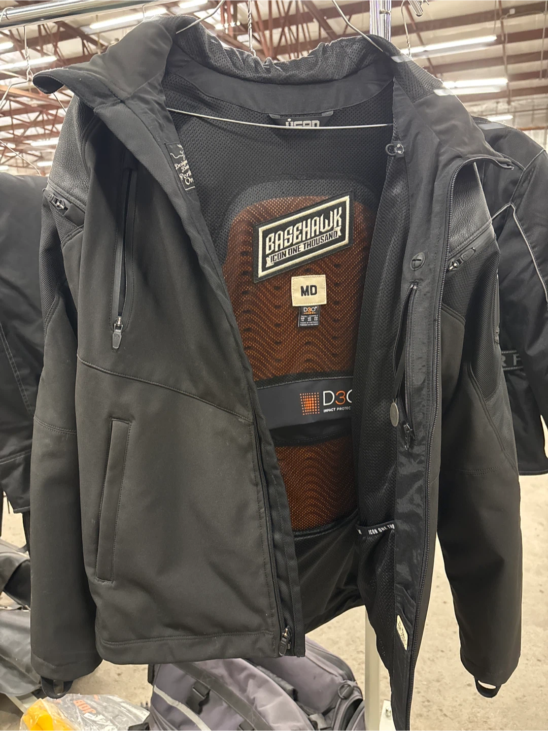 Icon Basehawk Motorcycle Jacket, Size MD
