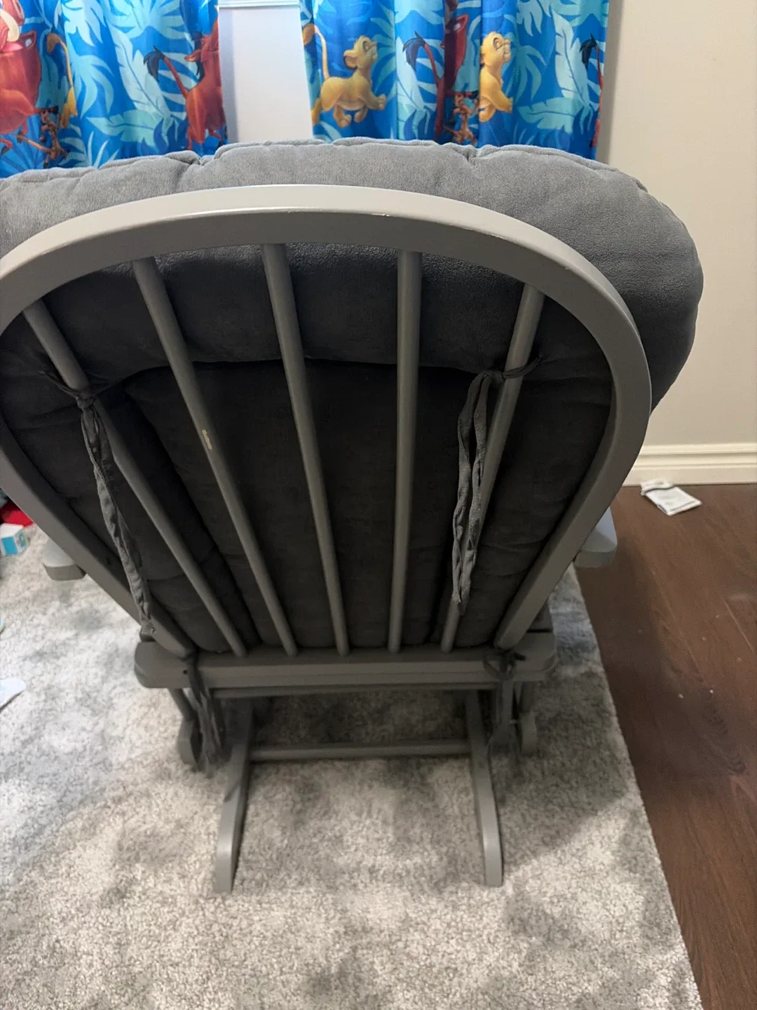 Grey Rocking Glider Chair image indicator(3)