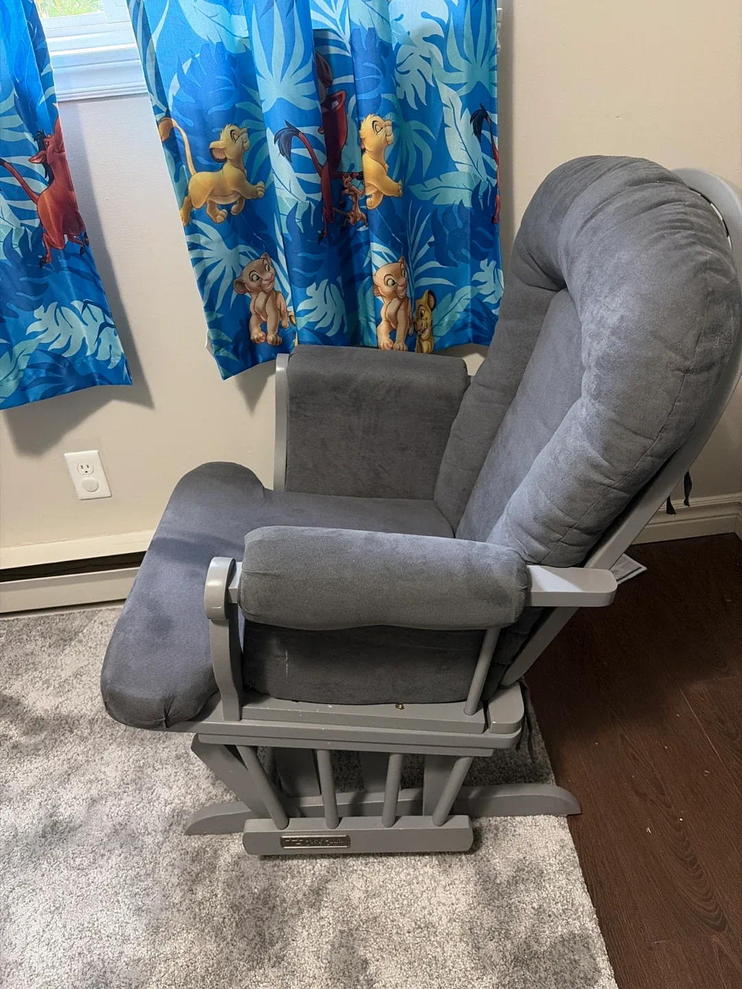 Grey Rocking Glider Chair image indicator(2)