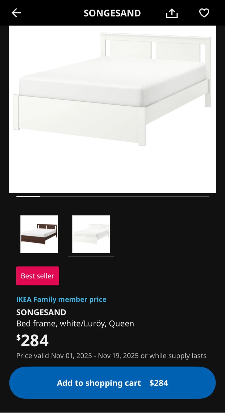 IKEA Songesand Queen Bed Frame - photo 4