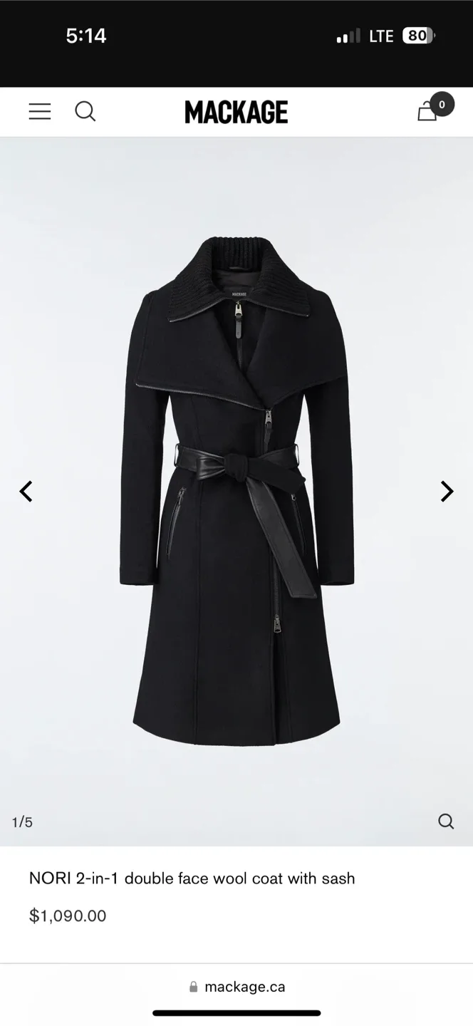 Mackage 2 in 1 Nori Coat, Size XS image indicator(3)