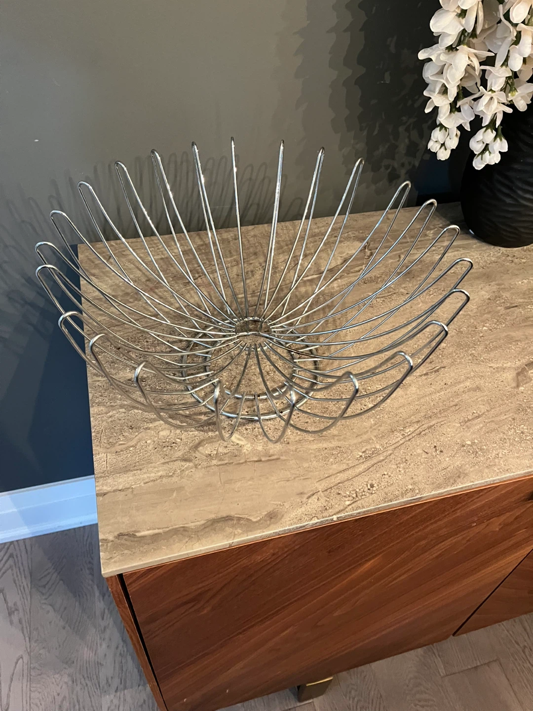 Silver Wire Fruit Bowl