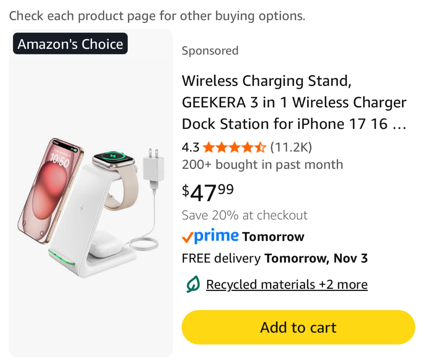 3-in-1 Wireless Charging Stand