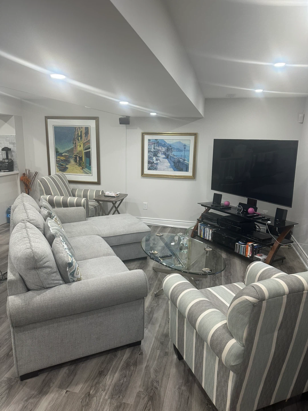 Modern Sofa bed with Accent Chairs all from THE BRICK - photo 4