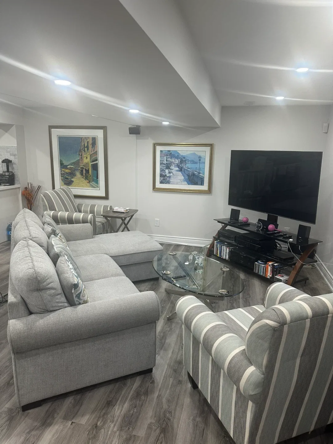 Modern Sofa bed with Accent Chairs all from THE BRICK image indicator(4)