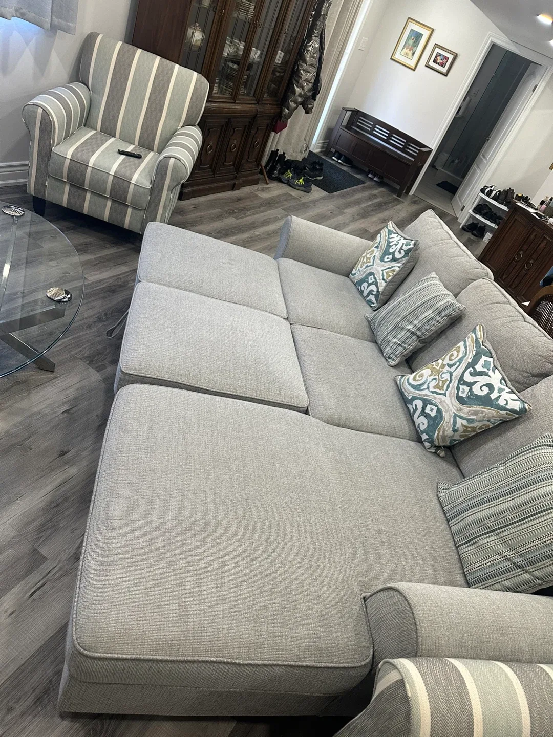 Modern Sofa bed with Accent Chairs all from THE BRICK image indicator(6)