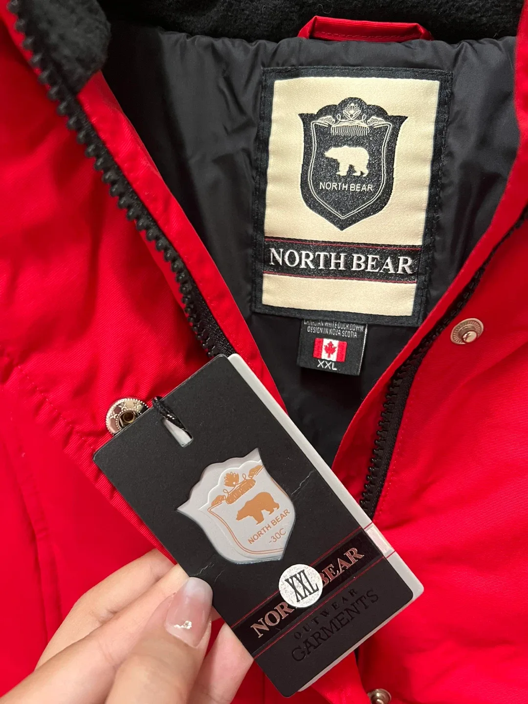 North Bear Red Winter Jacket XXL image indicator(2)