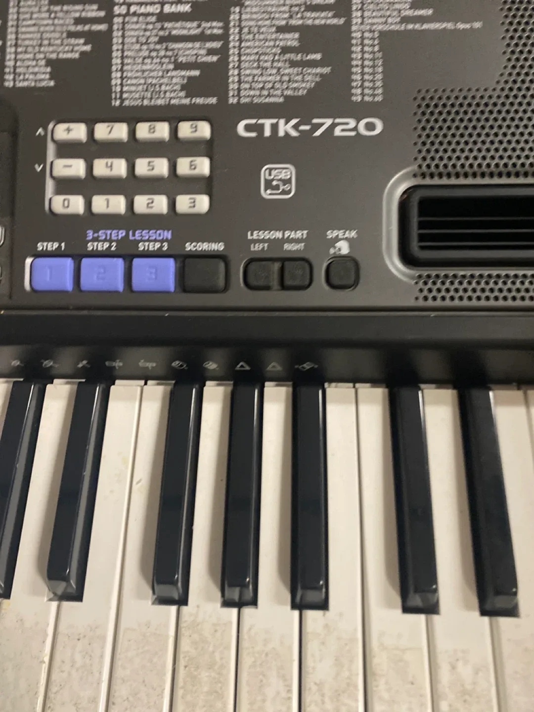 Casio CTK-720 Keyboard image indicator(2)