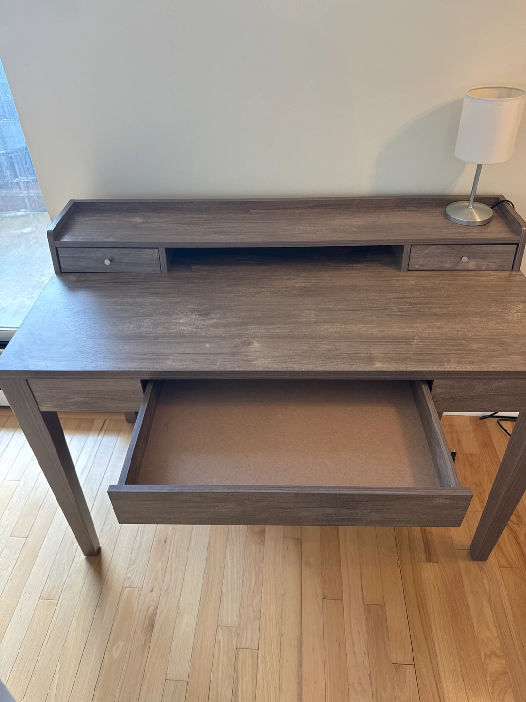 Wooden Desk with Drawers - photo 4