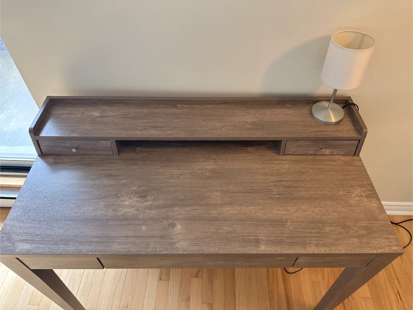 Wooden Desk with Drawers - photo 2