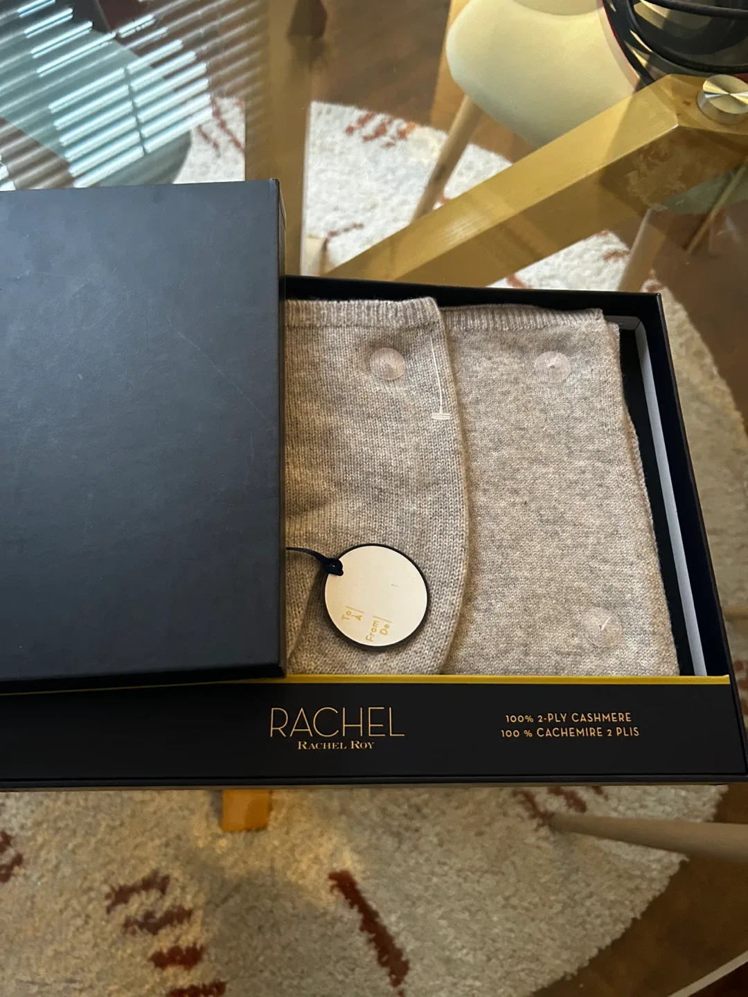 Rachel Roy 100% Cashmere Scarf - New in Box! image indicator(2)