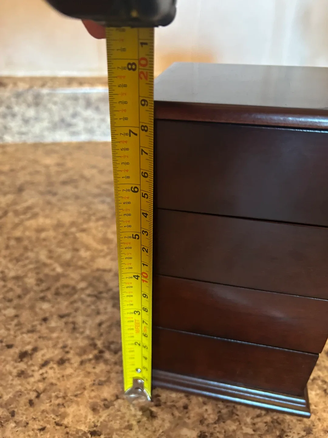 Vintage 1996 Bombay Company Wooden Tiered Swivel Jewelry Box image indicator(4)