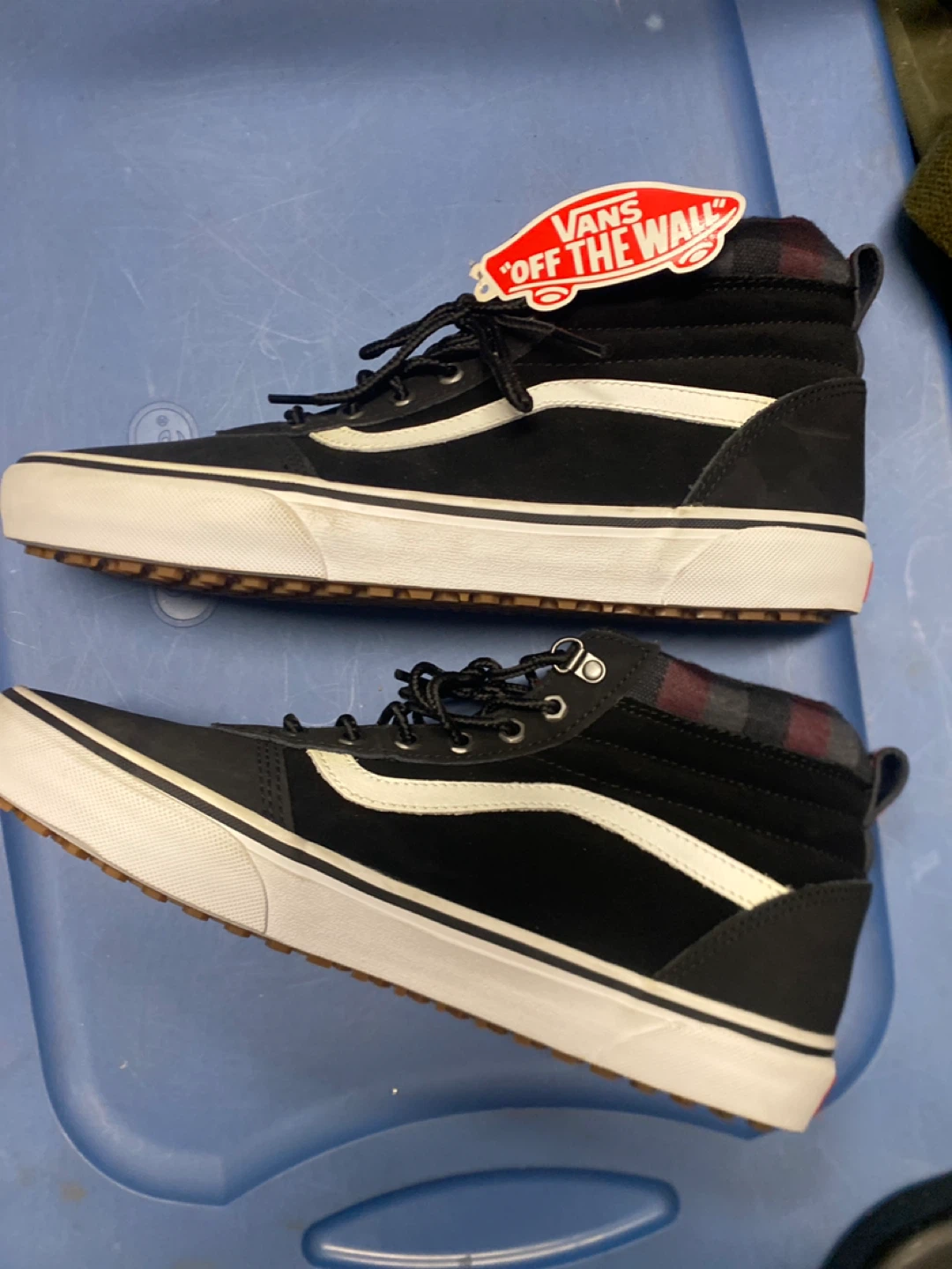 Vans New Sk8-Hi MTE-2 Black/Plaid, Men's Size 10