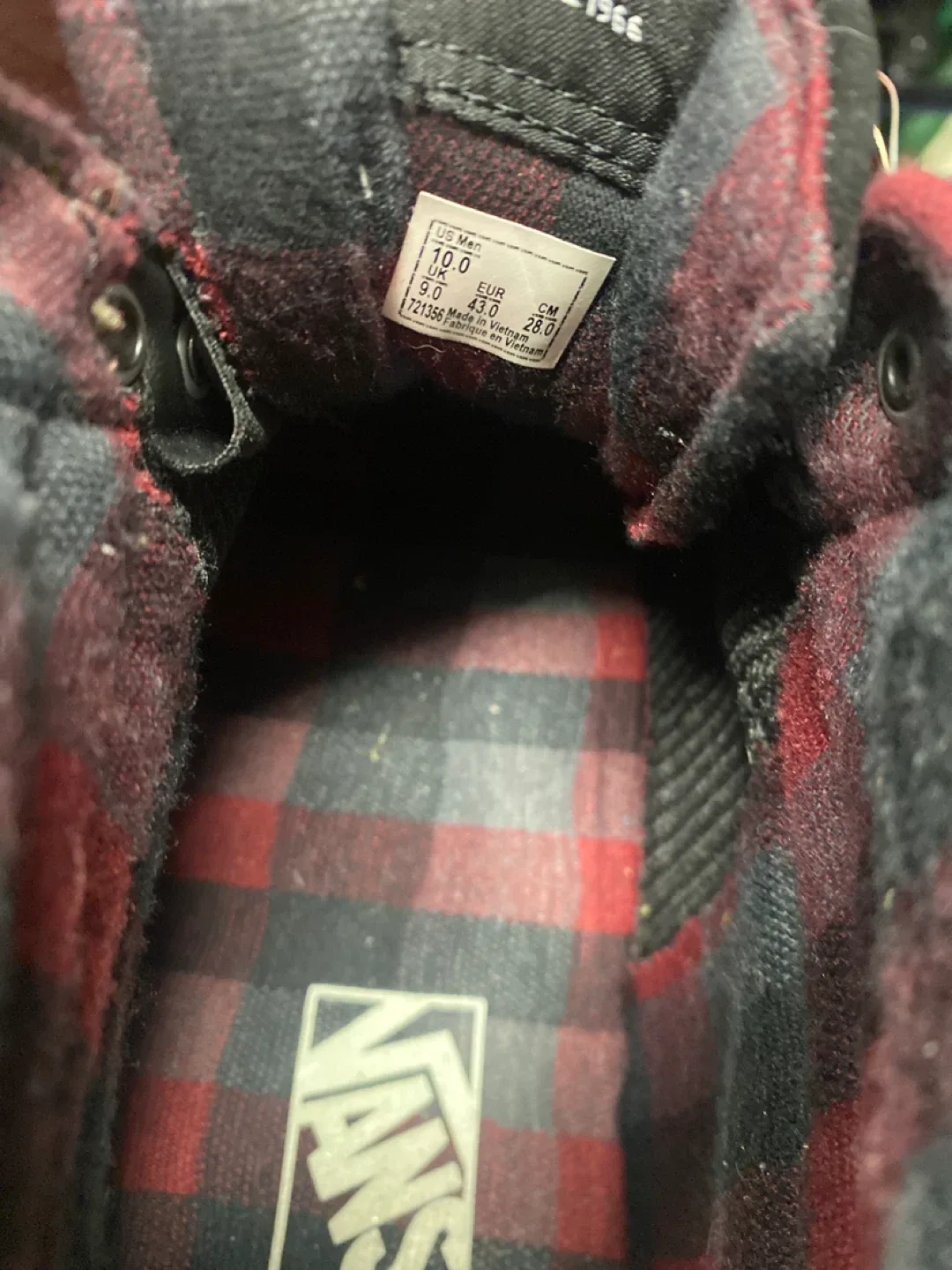 Vans New Sk8-Hi MTE-2 Black/Plaid, Men's Size 10 image indicator(2)