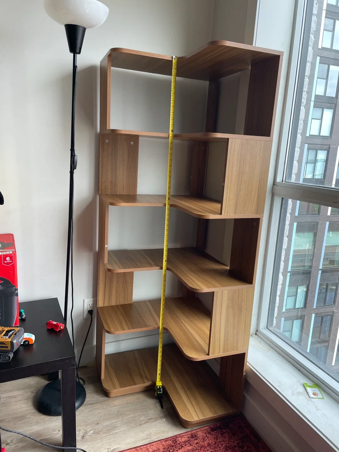 Unique Beautiful Wooden Corner Shelf image indicator(7)