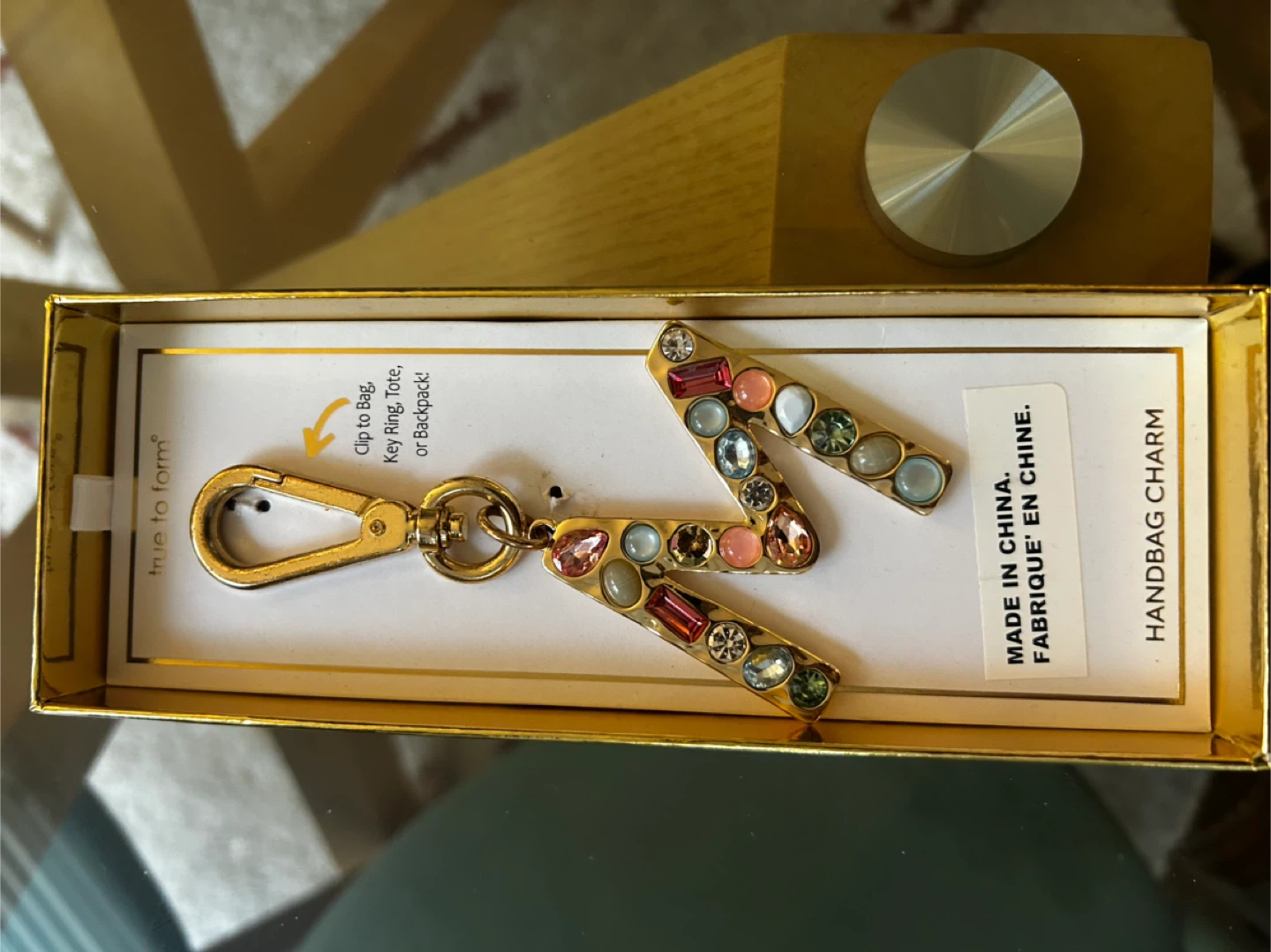 True to Form 'Z' key chain and Handbag Charm